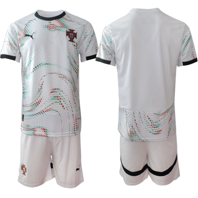 Men 2025-2026 Season Portugal away White Blank Soccer Jersey